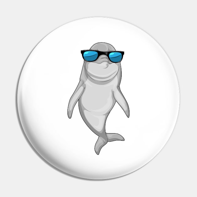 Dolphin Sunglasses Pin by Markus Schnabel