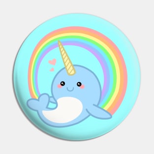 Magical Kawaii Narwhal Pin