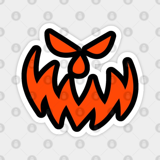 Jack O' Lantern Pumpkin Face Magnet by koolteas
