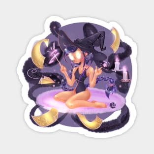 purple witch Magnet