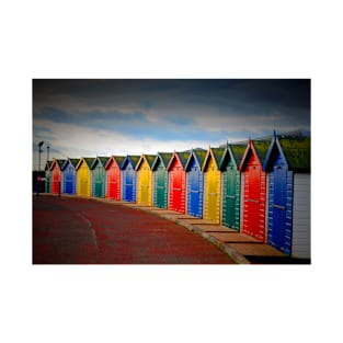 Dawlish Warren Beach Huts Devon England T-Shirt