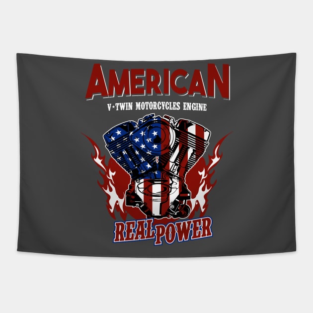 American Real Power Tapestry by beanbeardy