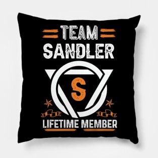 Team sandler Lifetime Member, Family Name, Surname, Middle name Pillow