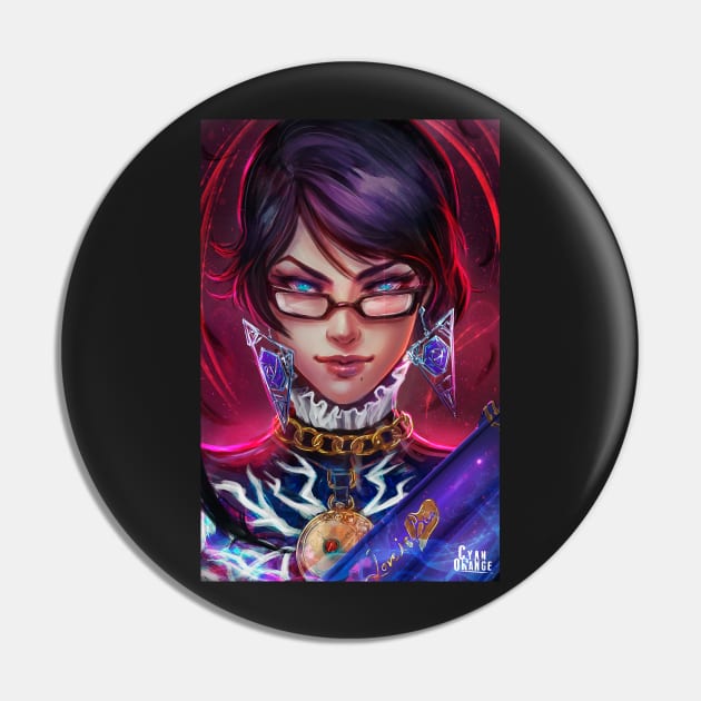 The Eyes of the World - Bayonetta Pin by Cyan-Orange