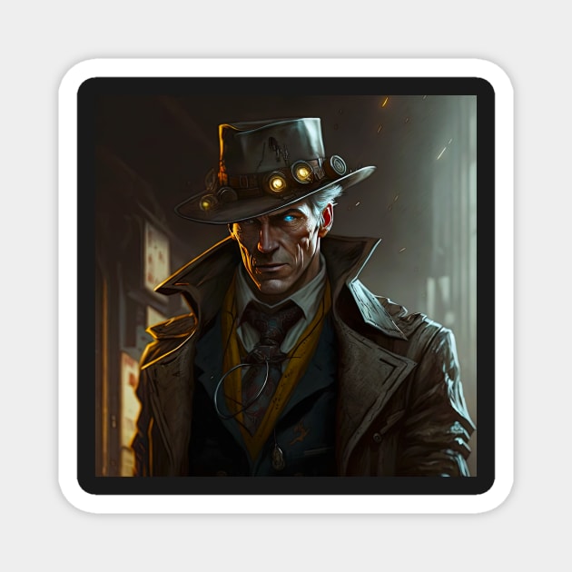 Nick Valentine ala Midjourney Magnet by JonHerrera