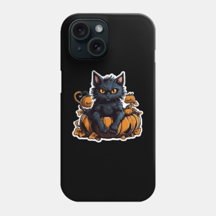 spooky Halloween cat Phone Case