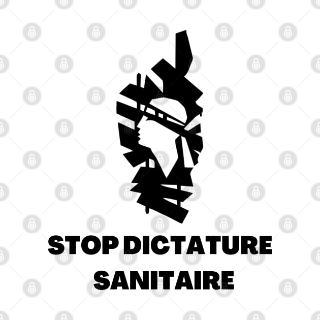 Stop dictature sanitaire drapeau Corse by JulieVie Design