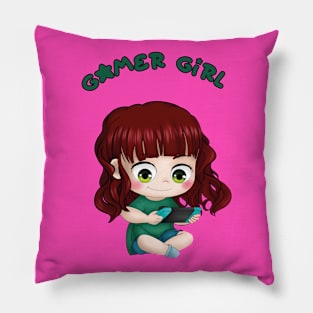 gamer girl 1 Pillow