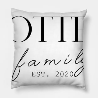 Potter Family EST. 2020, Surname, Potter Pillow