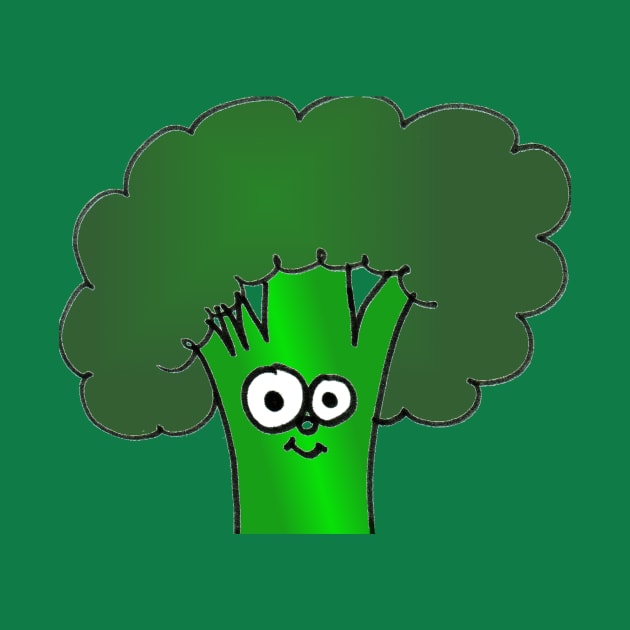 Happy Broccoli Doodle by 1Redbublppasswo