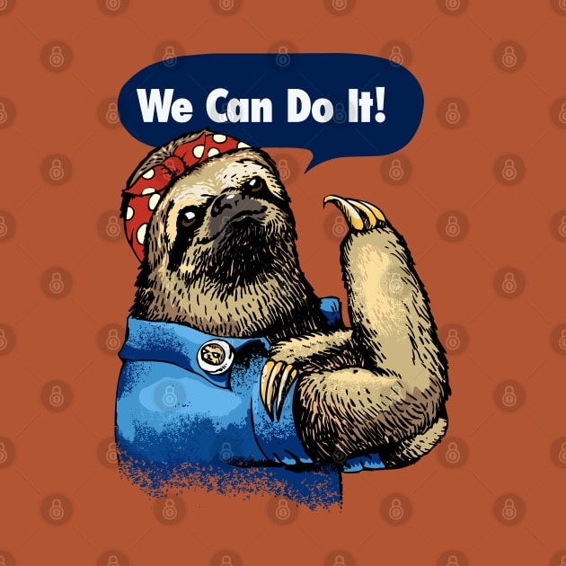 We Can Do It Sloth by huebucket