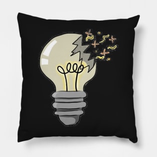 Broken Light-bulb Pillow