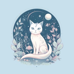 Magical White Cat T-Shirt