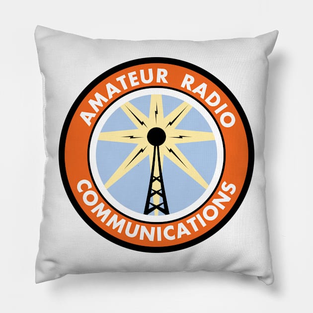 Amateur Radio Communications Pillow by BadgeWork