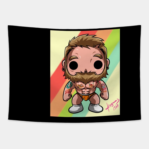 Muscle daddy Tapestry by Tattooeddandyyy70