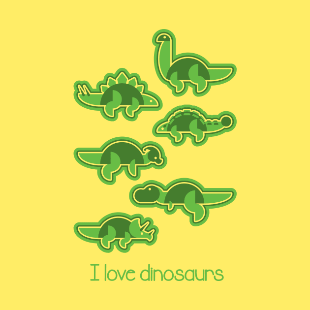I Love Dinosaurs by VicNeko