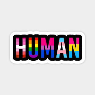 Human Lgbt Flag Gay Pride Month Transgender Rainbow Magnet