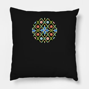 Millefiori Heraldic Lattice Pillow