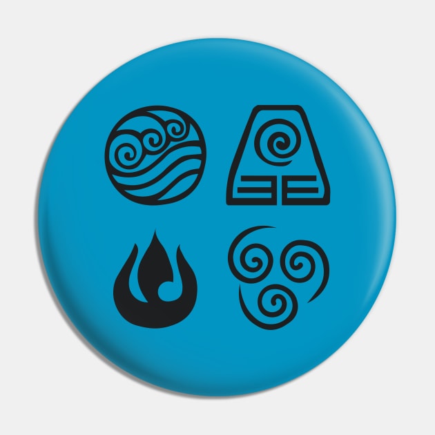 The Four Elements Pin by Noah_morais