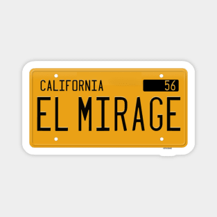 El Mirage California Yellow License Plate Magnet