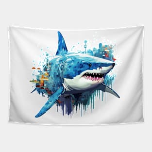 Shark Fish Ocean World Wildlife Wonder Abstract Tapestry