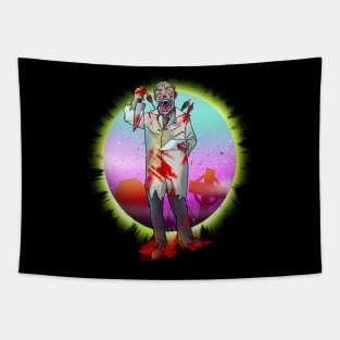 Undead Doctor Zombie Tapestry