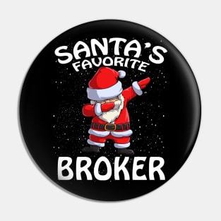 Santas Favorite Broker Christmas Pin