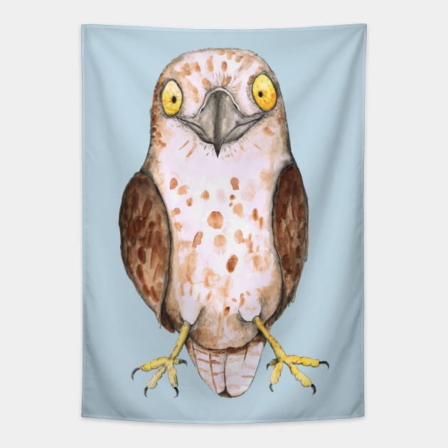 Cute hawk Tapestry by Bwiselizzy