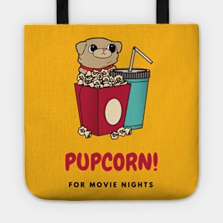 Pupcorn! with Drinks for Movie Nights Tote