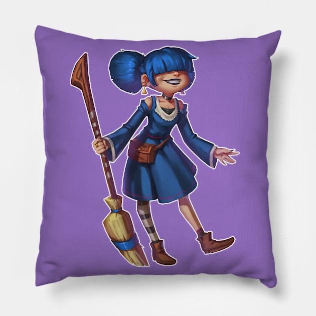 little witch Pillow by JoaoVagner