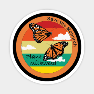 Save the Monarch Butterfly Magnet