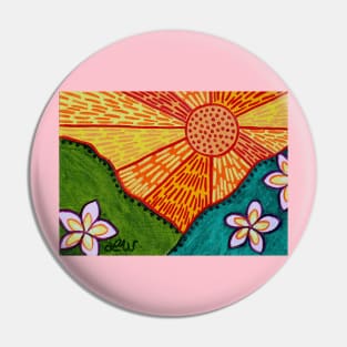 Plumeria Fields Pin