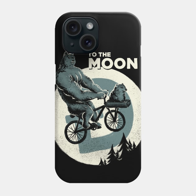 Dogecoin - To The Moon | Funny shiba inu doge flying to the moon Phone Case by anycolordesigns