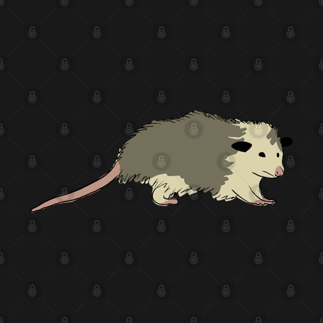 opossum sticker by annoyingarts