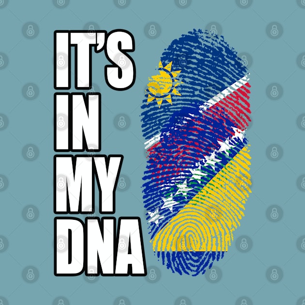 Bosnian And Namibian Mix DNA Flag Heritage by Just Rep It!!