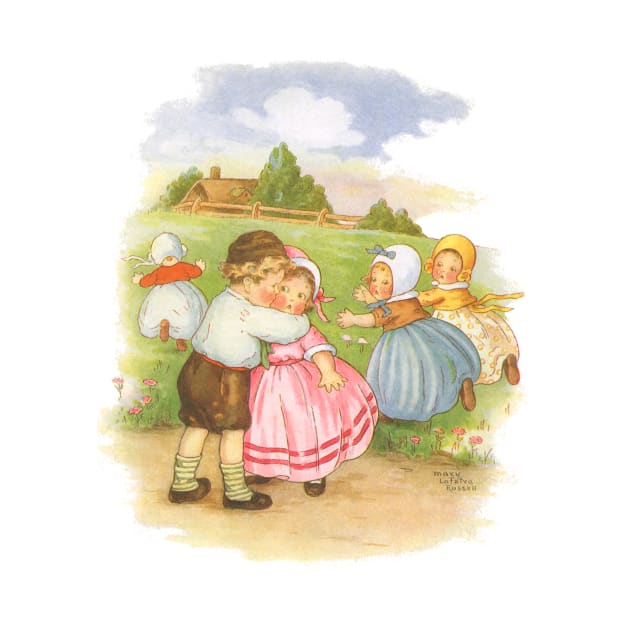 Vintage Georgie Porgie, Puddin' and Pie Nursery Rhyme by MasterpieceCafe