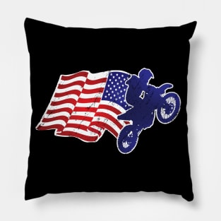 Motocross Flag Pillow