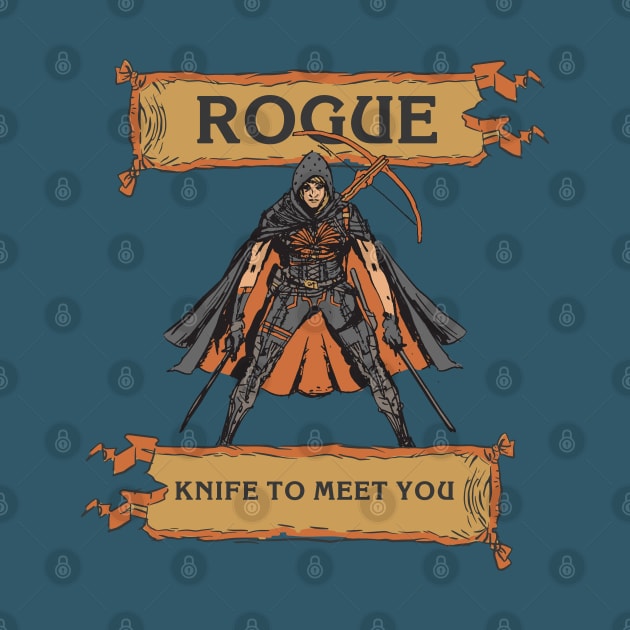 Tabletop RPG Rogue - Knife To Meet You by M n' Emz Studio