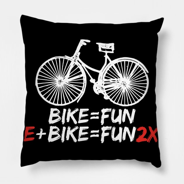 E-bike Math Math Nerd Pillow by fiar32