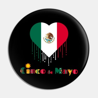 Cinco De Mayo Mexican Flag Pin