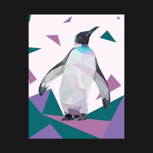 Purple Geo-Penguin T-Shirt