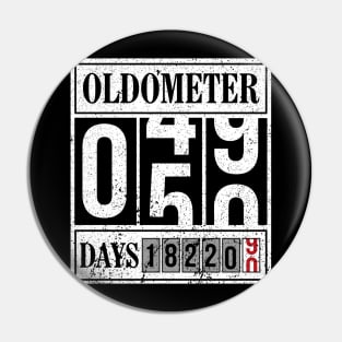 OLDOMETER 50 Years Old Made In 1970 50th Birthday Pin