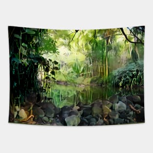 Jungle Pond Tapestry