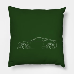 Nissan 370Z - profile stencl, white Pillow