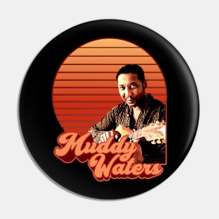 Muddy Waters // Legend // Retro style Pin