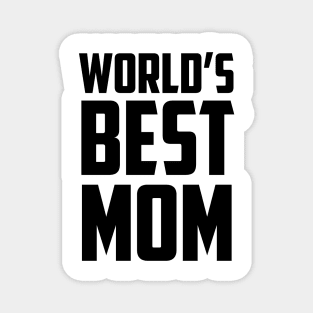 World's Best Mom Black Bold Magnet