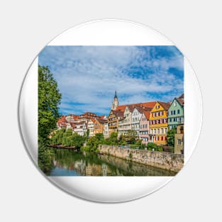 Tübingen - Picture Postcard View from the Neckar Bridge Pin