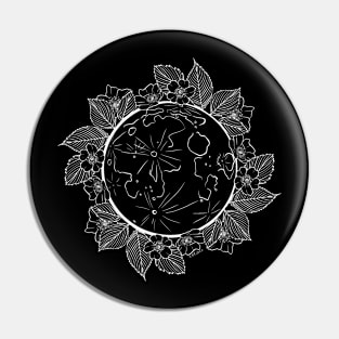 A full moon and wild roses Pin