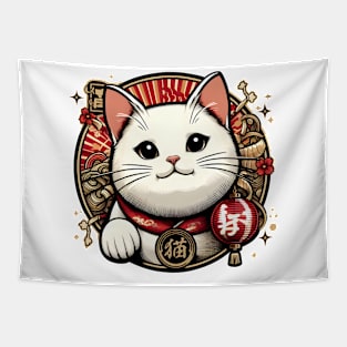 White Cat Tapestry