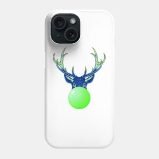 Green Bubblegum Reindeer Phone Case